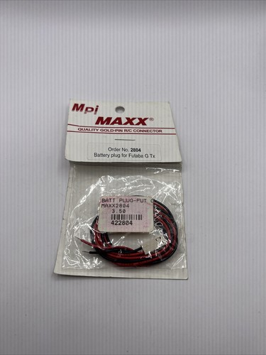 Mpi Maxx 2804 Battery Plug For: Futaba G Tx NewInPack USA Shipped