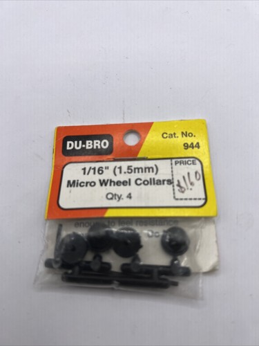 Du-Bro 944 1/16 1.5mm Micro Wheel Collars (4)