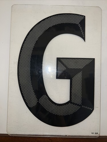 Outdoor Black Letters for Business Signs (G) 10" 3D Good For See Thru Lights