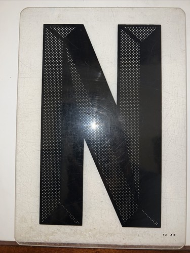 Outdoor Black Letters for Business Signs (N) 10" 3D Good For See Thru Lights
