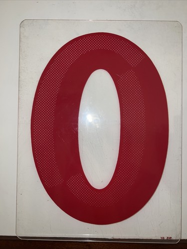 Outdoor Black Letters for Business Signs (0) 10" 3D Good For See Thru Lights Red