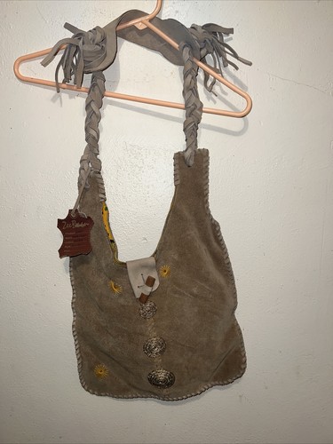 Handbag Suede hand made handbag made by Zee Baan