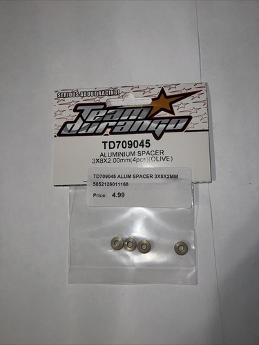 Team Durango TD709045 Aluminium Spacer 3x8x2.00mm (4pcs) (Olive)