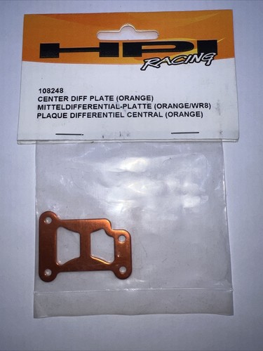 NEW HPI Ken Block WR8 Center Differential Plate (ORANGE) 108248