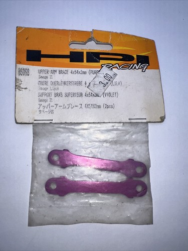 HPI Racing 86068 Upper Arm Brace 4x54x3mm Purple 2 pcs Savage HPI86068