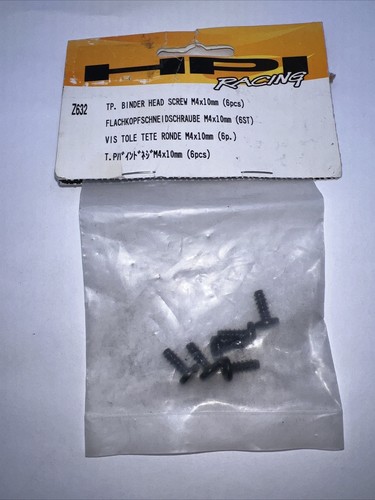 RC HPI M4 x 10 mm TP Binder Head Screws Steel Black (6) Z632 (H7)