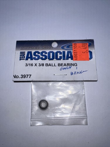 Team Associated #3977 Rubber Sealed Ball Bearings 3/16 x 3/8 -1 Bearing Only