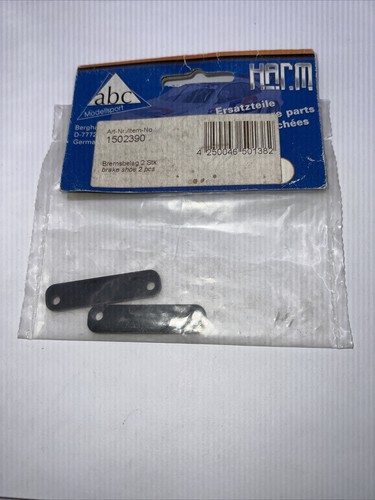 Modellsport ABC Harm 1502390 Brake Shoe 2 Pcs New OEM Vintage Rc Car Part