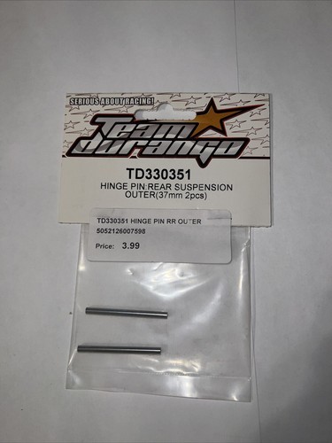 TD330351 HINGE PIN: REAR SUSPENSION OUTER (37MM 2PCS) TEAM DURANGO