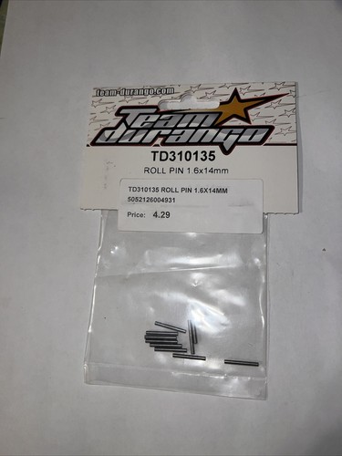 Team Durango # TD310135 Roll Pin 1.6 x 14mm (10pcs) MIB