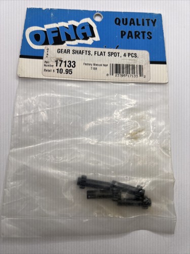 Ofna Gear Shafts Flat Spots 4pcs Ofn17133 New Oem Vintage Rc Car Part