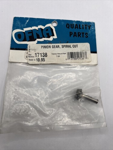 OFNA Pinion Gear Spiral Cut ofn17138 New Oem Free Shipping