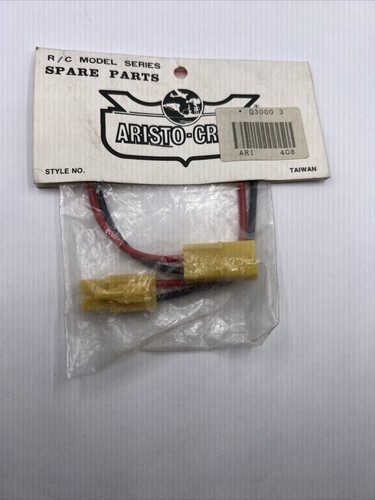 Aristo Craft Tamiya Style M/F Plug With Wire New Oem Yellow