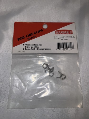 Hangar 9 Fuel Line Clips 4 - Med. HAN152 Airplane Fuel & Accessories