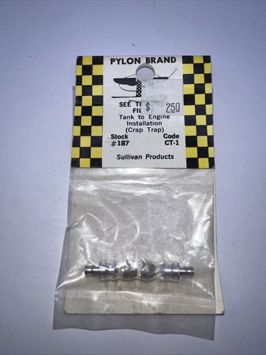 Pylon brand 187,small inline fuel filter,see through,toy petrol helicopter part
