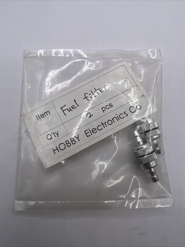 RC Fuel Aluminum Filter Line (2) Hobby Electronics New In The Pack