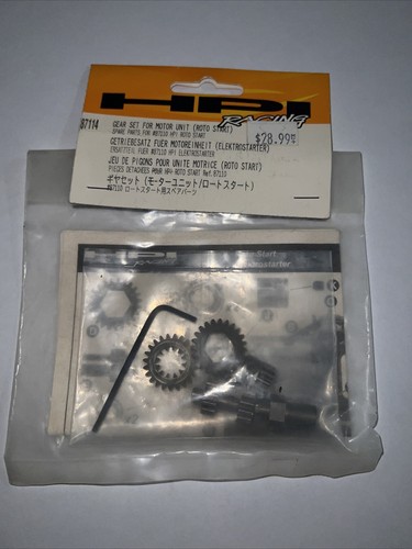 HPI Racing 87114 Gear Set for Motor Unit, HPI Rotor Start NIP