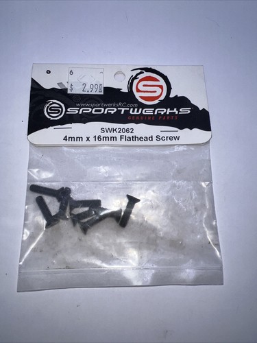Sportwerks SWK2062 4mm X 16mm Flathead Screw New In The Pack
