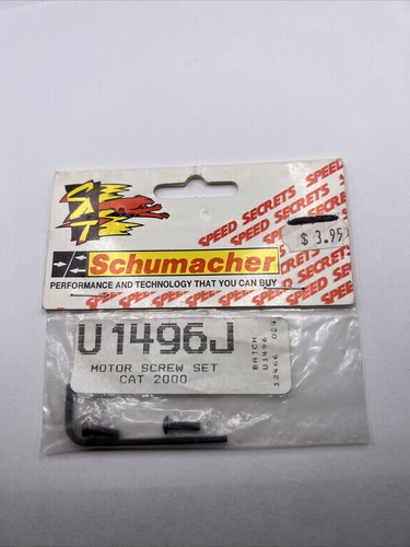 Schumacher Cat 2000 Motor Screw Set U1496J New OEM SCHU1496J