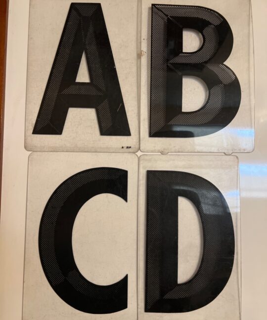 Zip 8” inch 3D Letter Changeable Outdoor 3d Letters 8" pick your Letter.