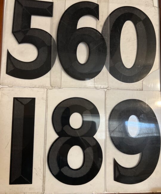 Zip 8” inch 3D Numbers Changeable Outdoor 3d Letters 8" pick your Number.