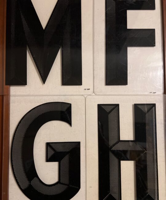 10” Zip Letter Changeable Outdoor 3d Letters 10" pick your Letter.