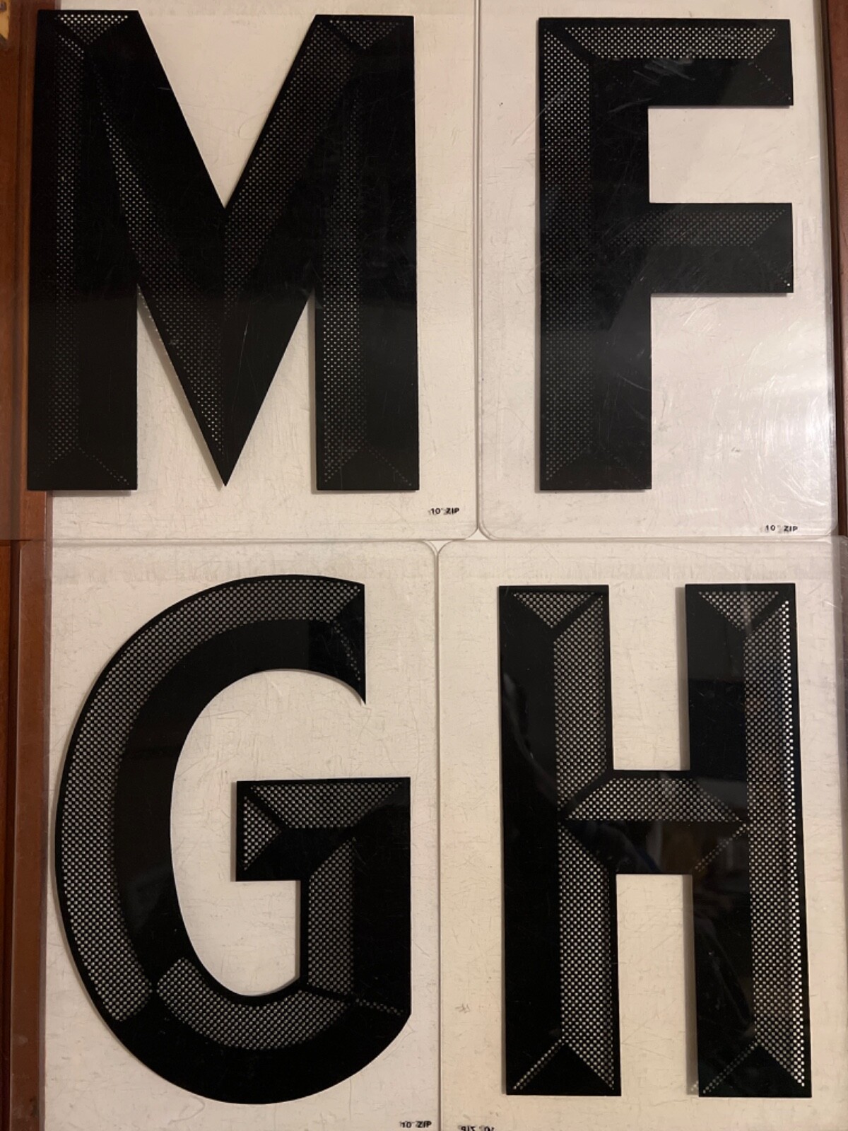 10” Zip Letter Changeable Outdoor 3d Letters 10" pick your Letter.