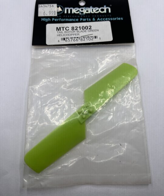 MEGATECH Tail Rotor Blade Green Helichopper #MTC821002 NEW