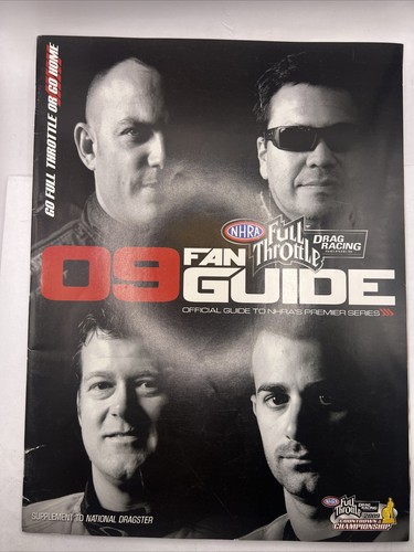 NHRA 2009 Fan Guide Winston Drag Racing Magazine